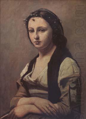Jean Baptiste Camille  Corot La femme a la perle (mk11) china oil painting image